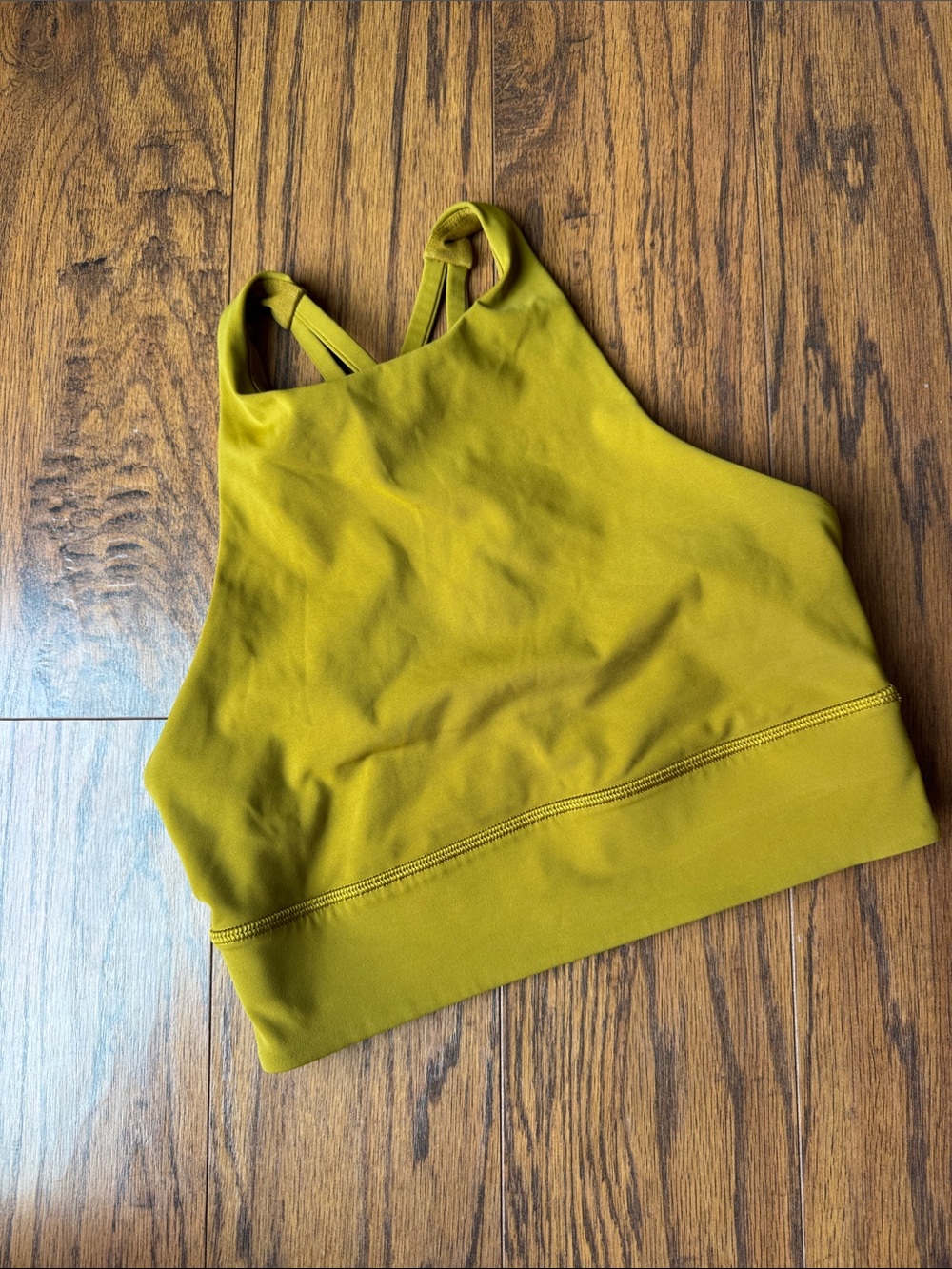 lululemon athletica High-Neck Sports Bra in Olive
